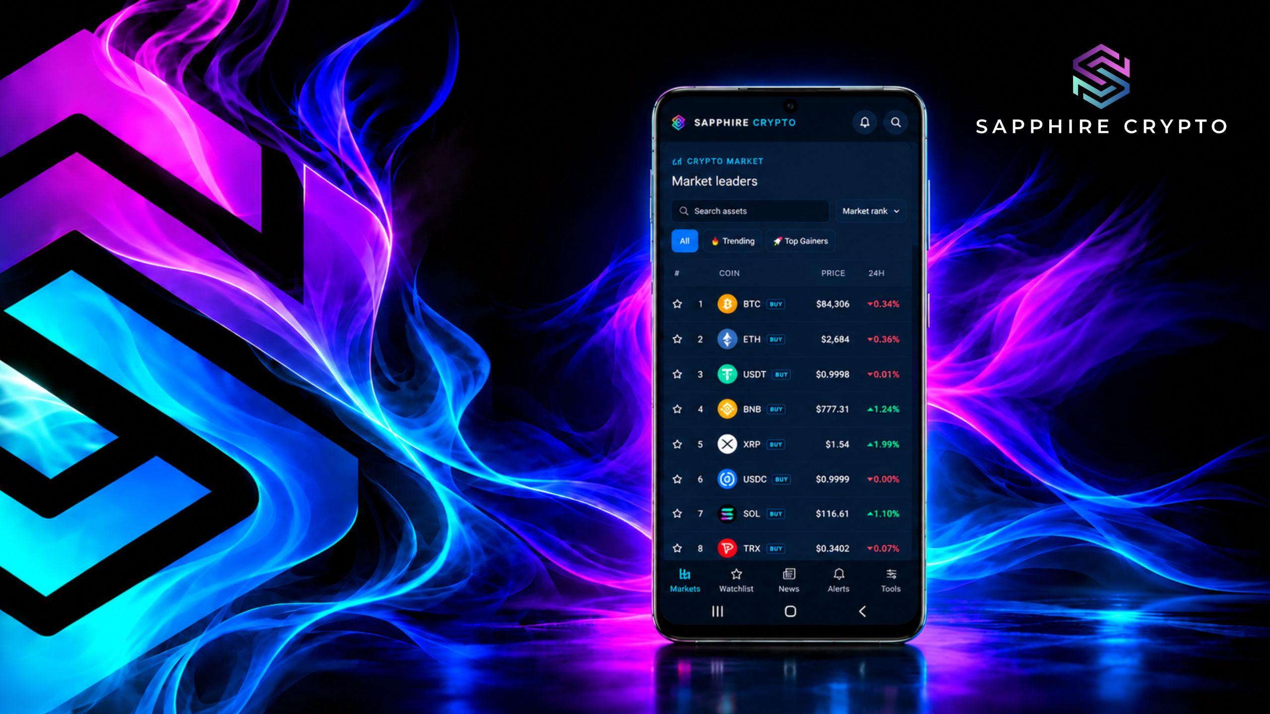 Sapphire Crypto Market Watch Is Coming To Google Play